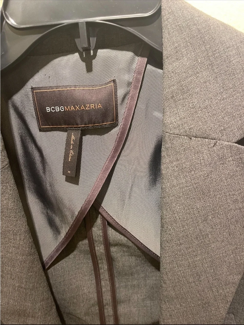 BCBGMaxAzria Gray Cropped Tailored Blazer (NWT)